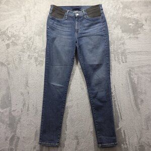 Joe’s Jeans Flawless The Icon Mid-Rise Skinny Dark Blue Jeans Ankle Size L Large